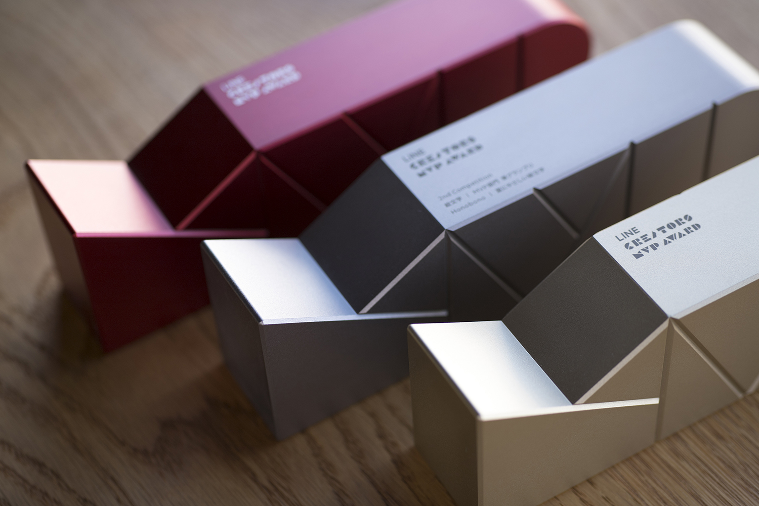 トロフィー　LINE 　金属加工　野方電機